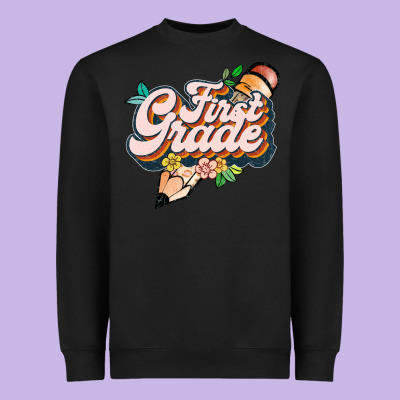 First Grade Heavyweight Sweatshirt Designed By Jahusdesignshop