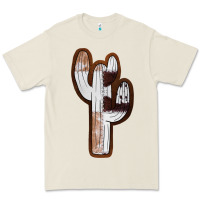 Bone Leather Cowhide Cactus Premium Tee - RanaPortraitStore