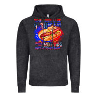 Vintage Black You Look Like 4th of july makes me hot dog want a Vintage Hoodie - CowhideDigitalArt