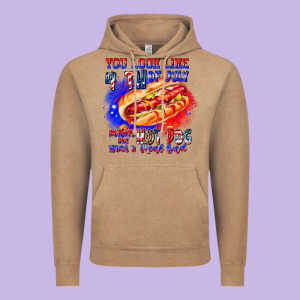 You Look Like 4th Of July Makes Me Hot Dog Want A Vintage Hoodie Designed By Cowhidedigitalart
