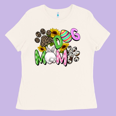 Dog Mom Easter Mother's Day Ladies Tee Designed By Fadigitalartstudio