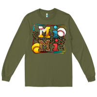 Army Green Baseball and Softball mimi Long Sleeve Tee - LillyAllenDesigns