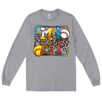 Heather Grey Baseball and Softball mimi Long Sleeve Tee - LillyAllenDesigns