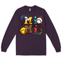 Plum Baseball and Softball mimi Long Sleeve Tee - LillyAllenDesigns