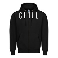 Black chill Zipper Hoodie - DesigneFamous