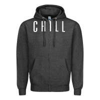 Charcoal Heather chill Zipper Hoodie - DesigneFamous