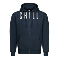 Navy chill Zipper Hoodie - DesigneFamous
