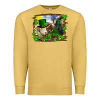 Antique Gold St patrick's day cows Premium Sweatshirt - RanaPortraitStore