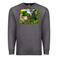 Charcoal Heather St patrick's day cows Premium Sweatshirt - RanaPortraitStore