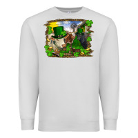 Dove Grey St patrick's day cows Premium Sweatshirt - RanaPortraitStore