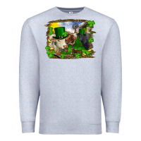 Heather Grey St patrick's day cows Premium Sweatshirt - RanaPortraitStore