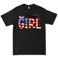 Black All American Girl Bandana Premium Tee - CowCowDesign