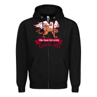Black macewan academic Zipper Hoodie - DesigneFamous