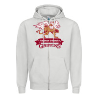 Dove Grey macewan academic Zipper Hoodie - DesigneFamous