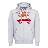 Heather Grey macewan academic Zipper Hoodie - DesigneFamous