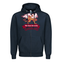 Navy macewan academic Zipper Hoodie - DesigneFamous