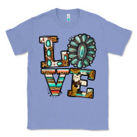 Colony Blue turquoise serape love Classic Tee - Jasminsmagicworld