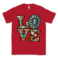 Red turquoise serape love Classic Tee - Jasminsmagicworld