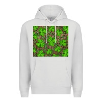 Dove Grey shamrock and leopard Premium Hoodie - RanaPortraitStore