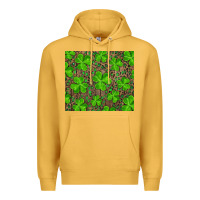 Mustard shamrock and leopard Premium Hoodie - RanaPortraitStore