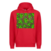 Red shamrock and leopard Premium Hoodie - RanaPortraitStore