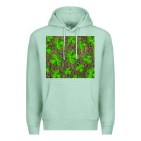 Seafoam shamrock and leopard Premium Hoodie - RanaPortraitStore