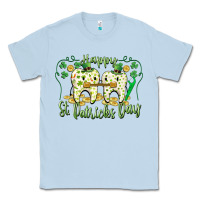 Dusty Blue Happy St. Patrick's Day Tooth Dentist Classic Tee - CowGirlArtShop