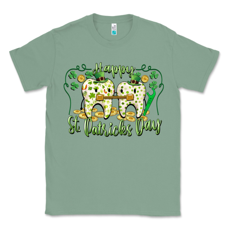 Happy St. Patrick's Day Tooth Dentist Classic Tee by CowGirlArtShop | Teevron