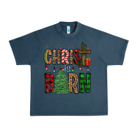 Midnight Navy christ is born Urban Heavy Tee - FaDigitalArtStudio