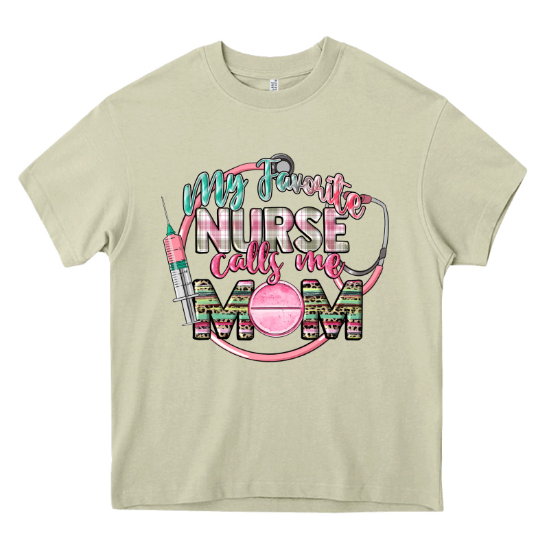 My Favorite Nurse Calls Me Mom Heavy Core Tee by CowGirlArtShop | Teevron
