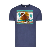 Vintage Denim american football and butterfly mousepad Vintage Tee - BundleAndBundleShop