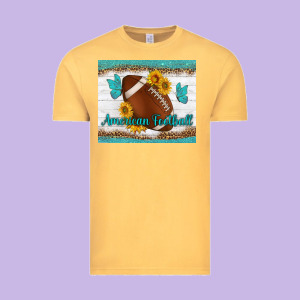 American Football And Butterfly Mousepad Vintage Tee Designed By Bundleandbundleshop