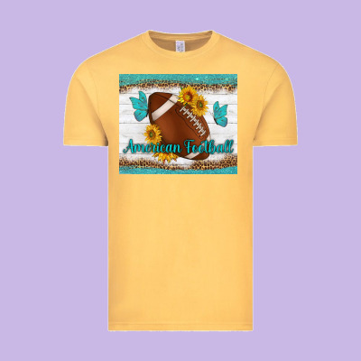 American Football And Butterfly Mousepad Vintage Tee Designed By Bundleandbundleshop