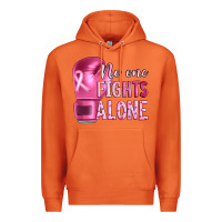 Carrot Breast cancer no one fights alone boxing Premium Hoodie - Artiststas