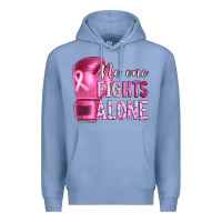 Colony Blue Breast cancer no one fights alone boxing Premium Hoodie - Artiststas