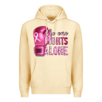 Pina Colada Breast cancer no one fights alone boxing Premium Hoodie - Artiststas