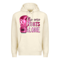 Sandshell Breast cancer no one fights alone boxing Premium Hoodie - Artiststas