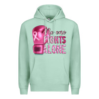 Seafoam Breast cancer no one fights alone boxing Premium Hoodie - Artiststas