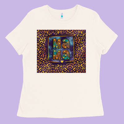 Leopard Mama Ladies Tee Designed By Fadigitalartstudio
