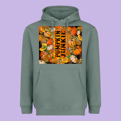 Pumpkin Junkie Heavyweight Hoodie Designed By Ranaportraitstore