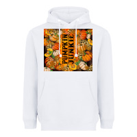 White Pumpkin Junkie Heavyweight Hoodie - RanaPortraitStore