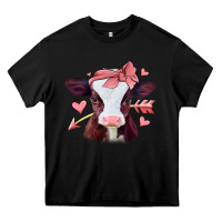 Black valentines day baby calf Heavy Core Tee - Jasminsmagicworld