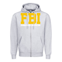 Heather Grey FBI, Female Body Inspector Funny Zipper Hoodie - DesigneFamous