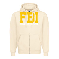 Sandshell FBI, Female Body Inspector Funny Zipper Hoodie - DesigneFamous
