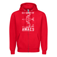 Red e 3 sentry awacs plane gift Zipper Hoodie - DesigneFamous