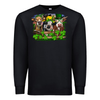 Black St patrick's day heifers Premium Sweatshirt - RanaPortraitStore