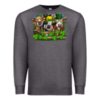 Charcoal Heather St patrick's day heifers Premium Sweatshirt - RanaPortraitStore