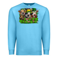 Ocean Blue St patrick's day heifers Premium Sweatshirt - RanaPortraitStore