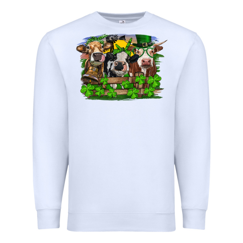 St Patrick's Day Heifers Premium Sweatshirt by RanaPortraitStore | Teevron