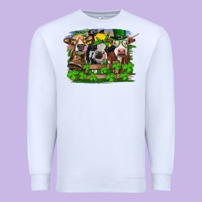 St Patrick's Day Heifers Premium Sweatshirt Designed By Ranaportraitstore